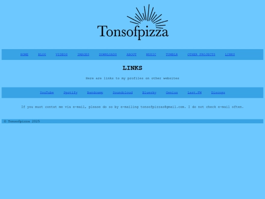 links screenshot