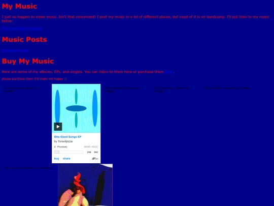 oldmusicpage screenshot