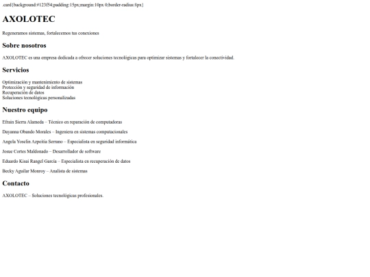 index screenshot