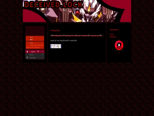 outgoing screenshot