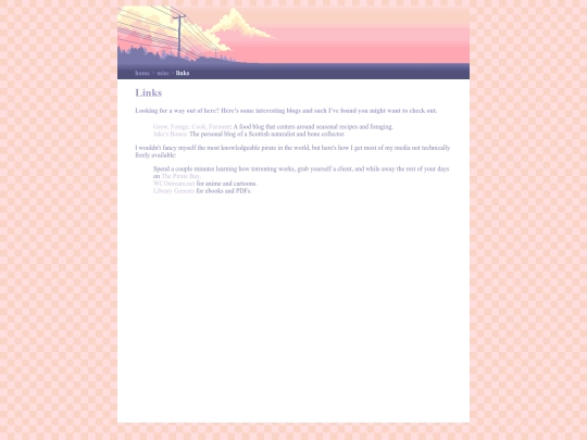 misc/links screenshot
