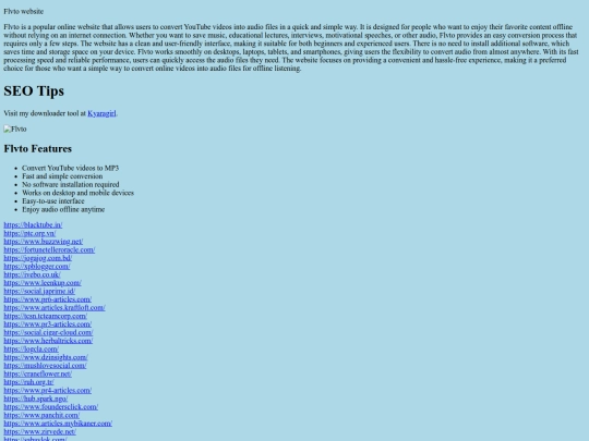 flvto screenshot