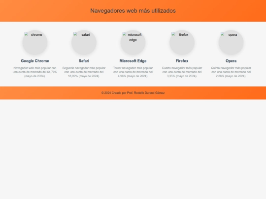 WebNavegadores screenshot