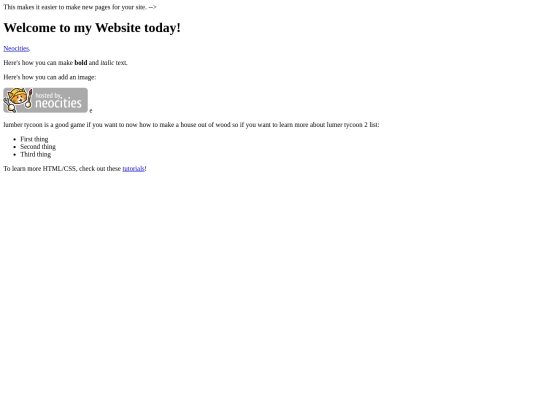 index screenshot