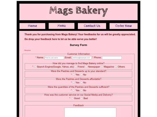 survey screenshot