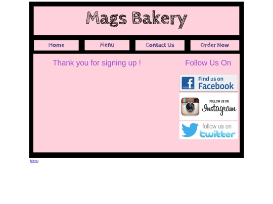 thankyousignup screenshot