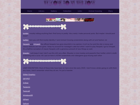 links screenshot