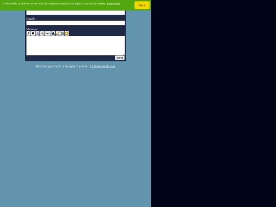 guestbook screenshot