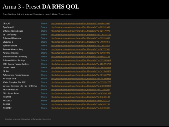 misc/a3mods/Arma 3 Preset DA RHS QOL screenshot