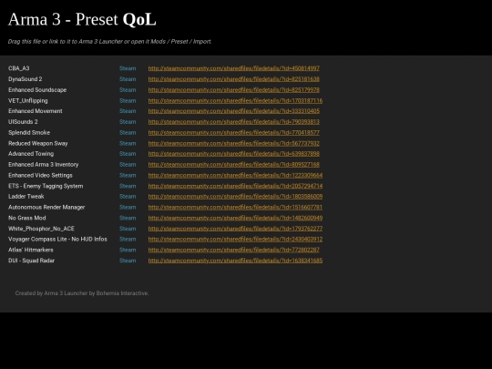 misc/a3mods/Arma 3 Preset QoL screenshot