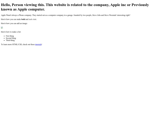 Welcomefile screenshot