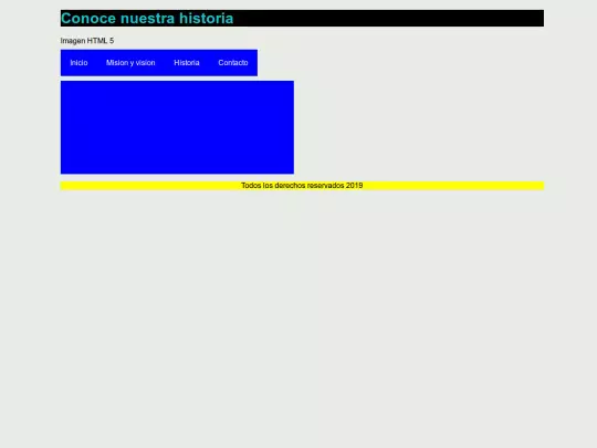 Estructura HTML/historia screenshot
