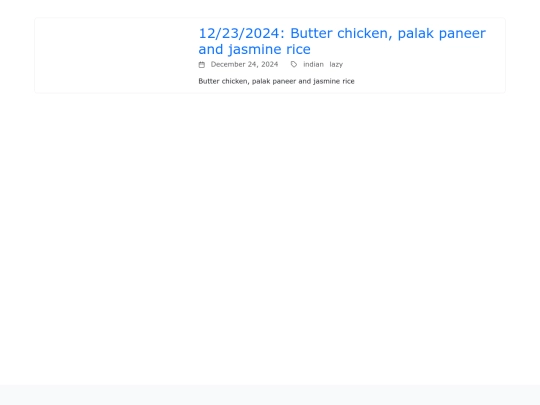 dinner screenshot