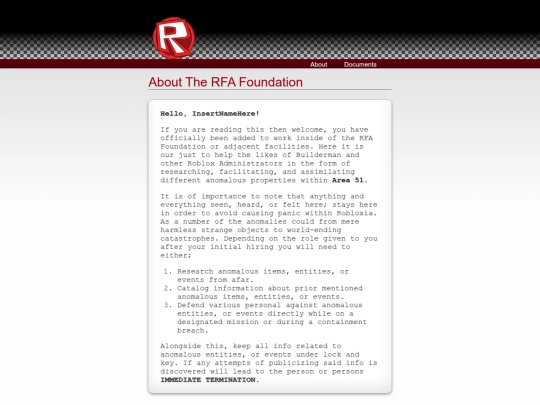 RFA/AboutUs screenshot