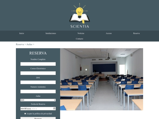 ReservaAulas screenshot