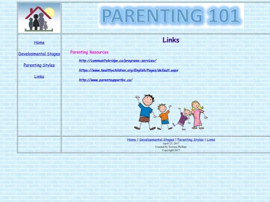 Links screenshot