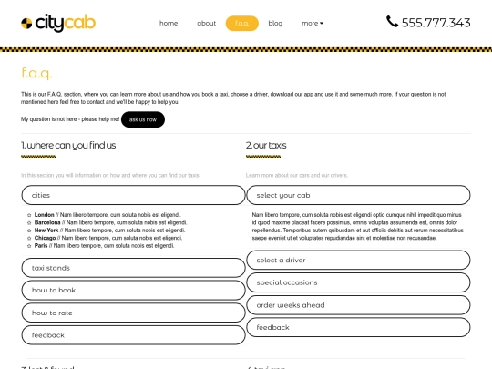 faq screenshot