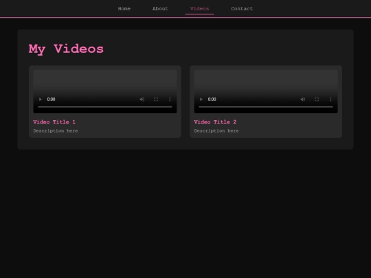 videos screenshot