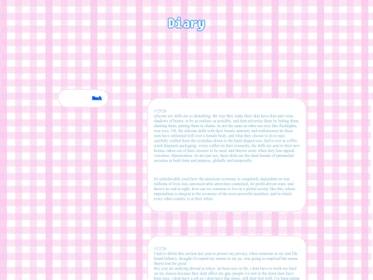 diary screenshot