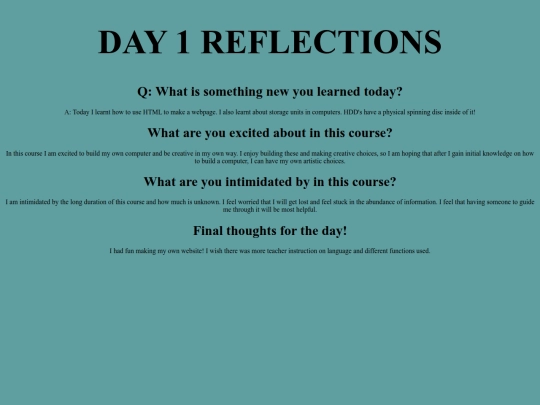 reflection screenshot