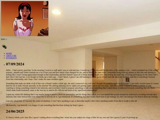 diary screenshot