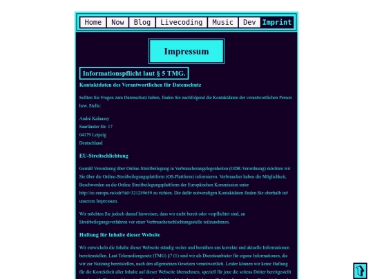 imprint screenshot