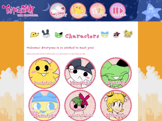 charas/characters screenshot
