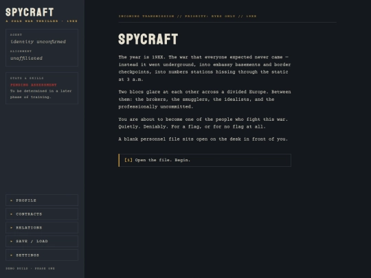 Spycraft screenshot