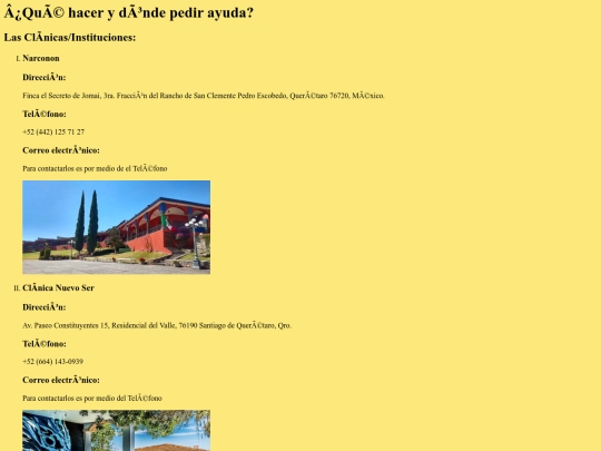 quehacerydondepedirayuda screenshot