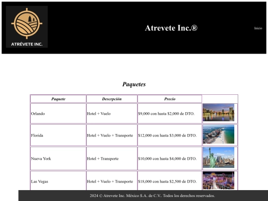 Agencia Viajes/Servicios screenshot