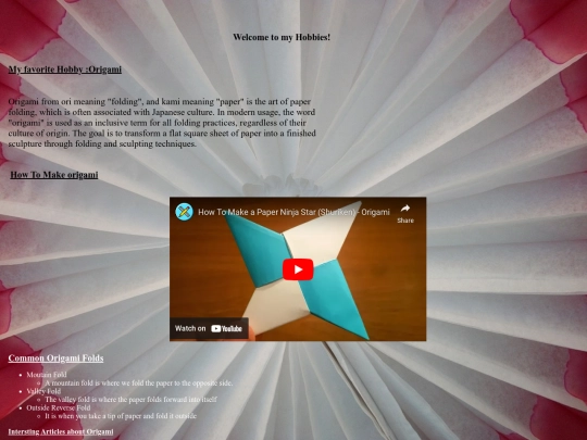 Origami/hobby screenshot