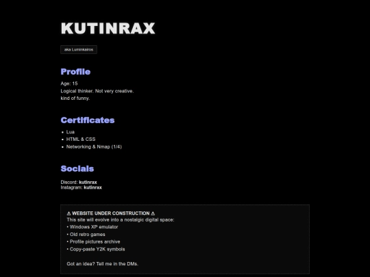 index screenshot