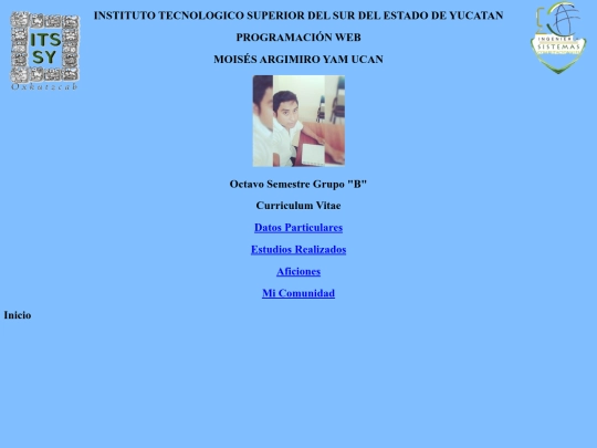 Curriculum screenshot