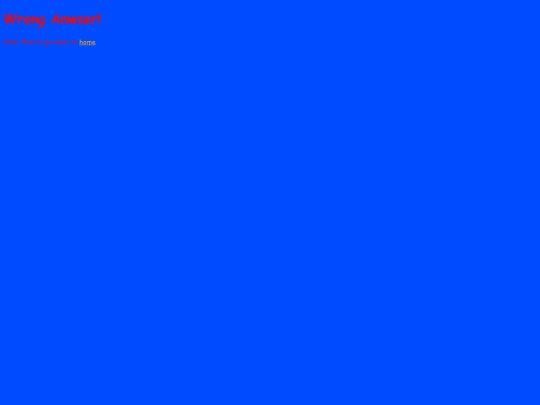 WrongAnwser screenshot