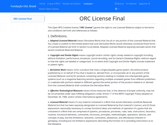 licencas/orc/ORC screenshot