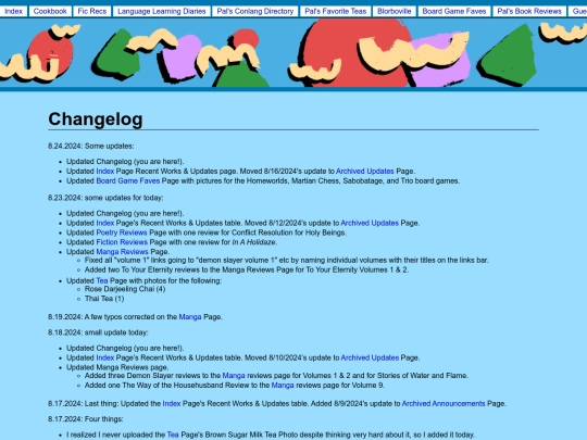changelog screenshot