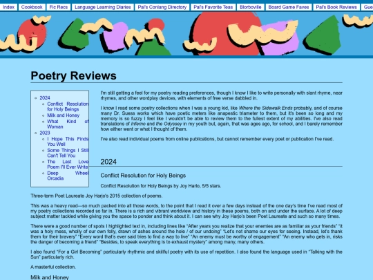 reviews/poetry screenshot