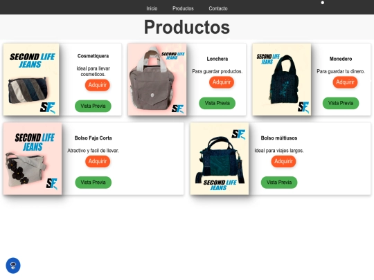 productos screenshot