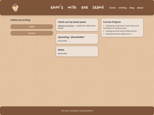 writing screenshot