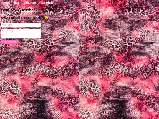 Guestbook screenshot