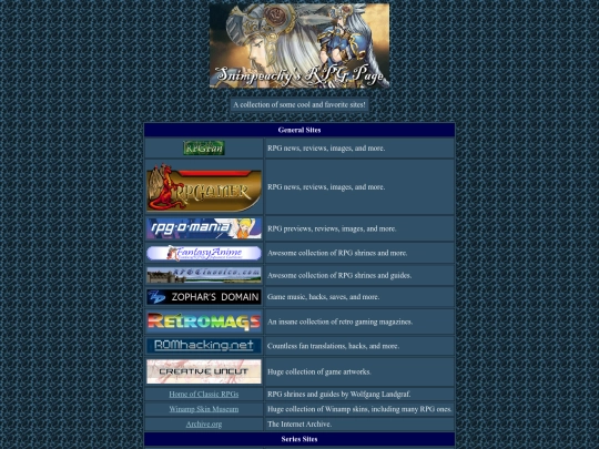 sites screenshot