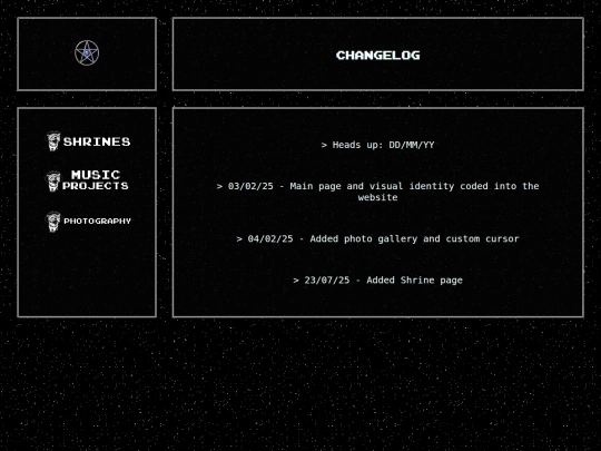 Changelog screenshot