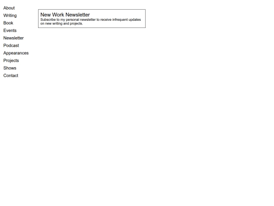newsletters screenshot