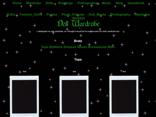 Dolls/Doll Wardrobe/bratz_wardrobe screenshot