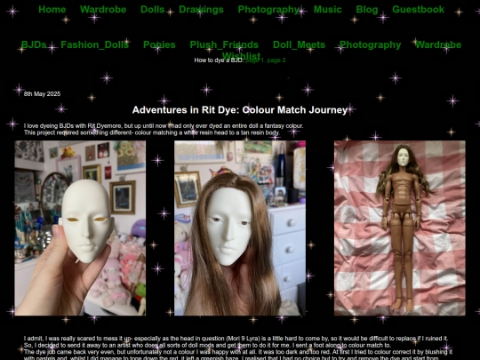 Dolls/dye_blog screenshot