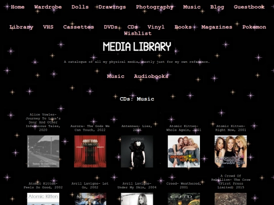 Media Library/cds screenshot