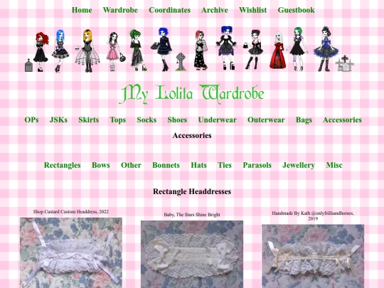 Wardrobe Pages/accessories screenshot