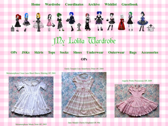 Wardrobe Pages/ops screenshot