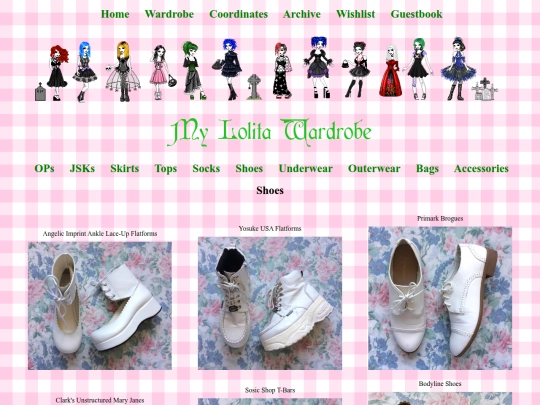 Wardrobe Pages/shoes screenshot