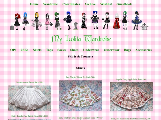 Wardrobe Pages/skirts screenshot